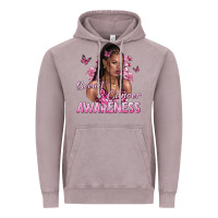 Vintage Zinc breast cancer awareness afro woman Vintage Hoodie - NancyCooperArtShop