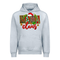 Heather Grey Christmas Nana Claus Mother's Day Urban Hoodie - FaDigitalArtStudio