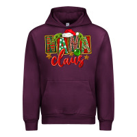 Mauve Wine Christmas Nana Claus Mother's Day Urban Hoodie - FaDigitalArtStudio