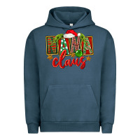 Pigment Midnight Navy Christmas Nana Claus Mother's Day Urban Hoodie - FaDigitalArtStudio