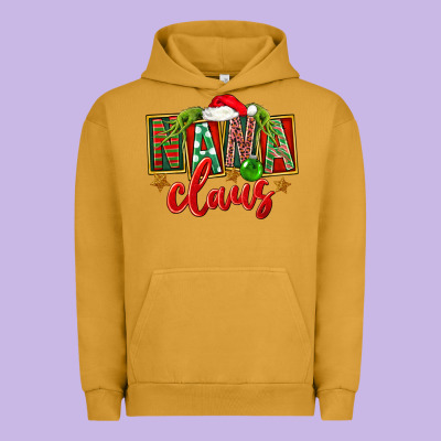 Christmas Nana Claus Mother's Day Urban Hoodie Designed By Fadigitalartstudio