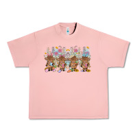 Salmon easter day baby highland cow Urban Heavy Tee - MaliasSmallBusiness
