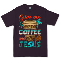 Plum give me coffee and jesus Premium Tee - BundleAndBundleShop
