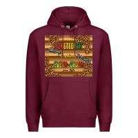 Burgundy juneteenth breaking every chain since 1865 Premium Hoodie - TumblerDesignByShophia