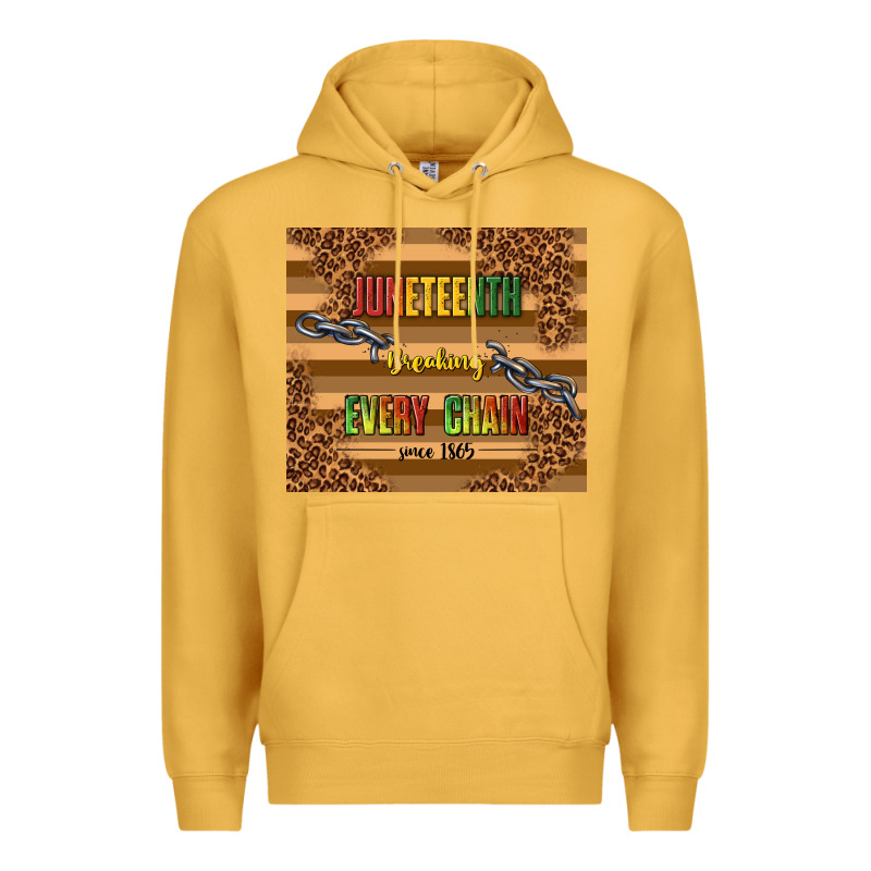 Juneteenth Breaking Every Chain Since 1865 Premium Hoodie by TumblerDesignByShophia | Teevron
