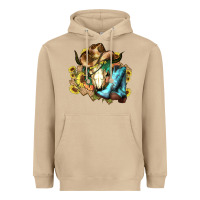 Mushroom Cow skull Cowboy boots hats sunflowers Heavyweight Hoodie - HowdyJamesFarm