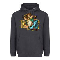 Smoke Cow skull Cowboy boots hats sunflowers Heavyweight Hoodie - HowdyJamesFarm