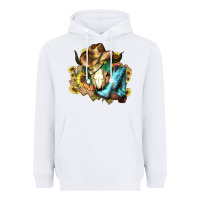 White Cow skull Cowboy boots hats sunflowers Heavyweight Hoodie - HowdyJamesFarm