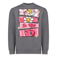 Trendy Valentines Day Retro Characters Heavyweight Sweatshirt | Teevron