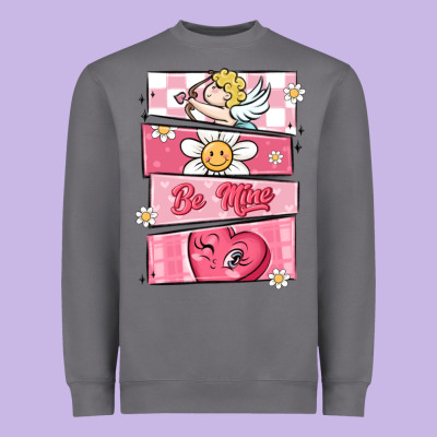 Trendy Valentines Day Retro Characters Heavyweight Sweatshirt Designed By Maliassmallbusiness