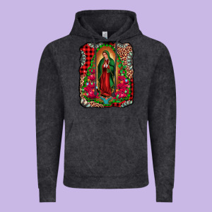 Our Lady Of Guadalupe Christmas Vintage Hoodie Designed By Jasminsmagicworld