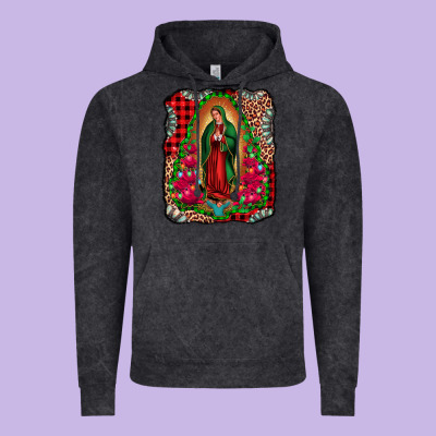 Our Lady Of Guadalupe Christmas Vintage Hoodie Designed By Jasminsmagicworld
