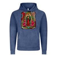 Vintage Denim our lady of guadalupe christmas Vintage Hoodie - Jasminsmagicworld