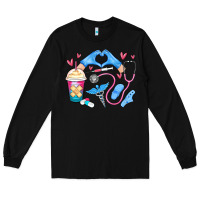 Black nurse life Long Sleeve Tee - MaliasSmallBusiness