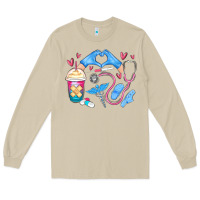 Mushroom nurse life Long Sleeve Tee - MaliasSmallBusiness