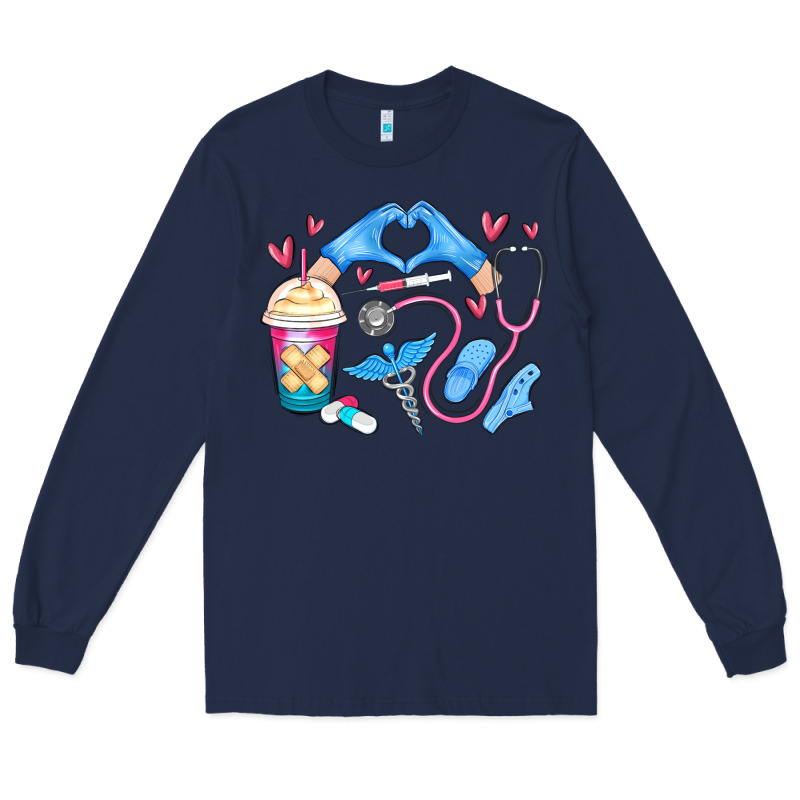 Nurse Life Long Sleeve Tee by MaliasSmallBusiness | Teevron