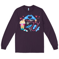 Plum nurse life Long Sleeve Tee - MaliasSmallBusiness