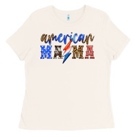 Bone american mama thunderbolt Ladies Tee - HRA Design Shop