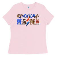 Bubblegum Pink american mama thunderbolt Ladies Tee - HRA Design Shop