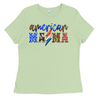 Matcha american mama thunderbolt Ladies Tee - HRA Design Shop