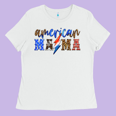 American Mama Thunderbolt Ladies Tee Designed By Hra Design Shop