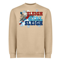 Mushroom winter sleigh girl sleigh Heavyweight Sweatshirt - NancyCooperArtShop