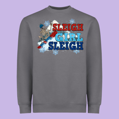 Winter Sleigh Girl Sleigh Heavyweight Sweatshirt Designed By Nancycooperartshop
