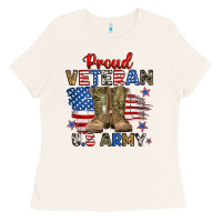Bone proud veteran u.s army Ladies Tee - RanaPortraitStore