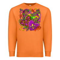 Carrot Mardi Gras hearts Premium Sweatshirt - HowdyJamesFarm