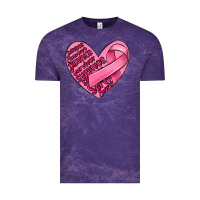 Cloud Purple heart breast cancer Vintage Tee - MaliasSmallBusiness