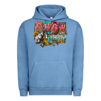 Pigment Pebble Blue Show mom horse Mother's Day Urban Hoodie - FaDigitalArtStudio