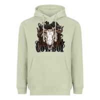 Matcha Simmer down Cowboy Heavyweight Hoodie - HowdyJamesFarm