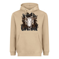 Mushroom Simmer down Cowboy Heavyweight Hoodie - HowdyJamesFarm