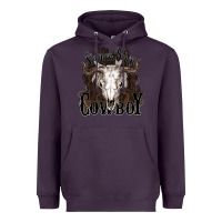 Plum Simmer down Cowboy Heavyweight Hoodie - HowdyJamesFarm