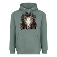 Sage Simmer down Cowboy Heavyweight Hoodie - HowdyJamesFarm