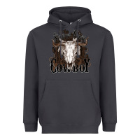 Smoke Simmer down Cowboy Heavyweight Hoodie - HowdyJamesFarm