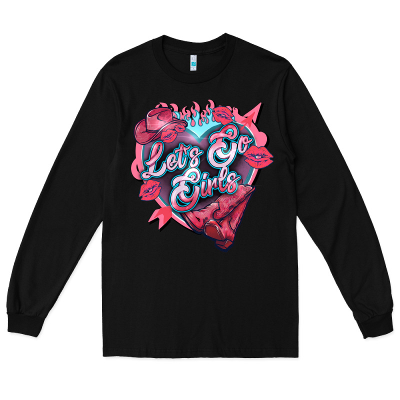 Lets Go Girls Pink Long Sleeve Tee by NancyCooperArtShop | Teevron