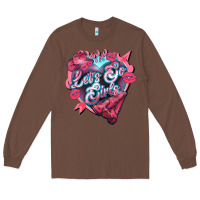 Chestnut lets go girls pink Long Sleeve Tee - NancyCooperArtShop