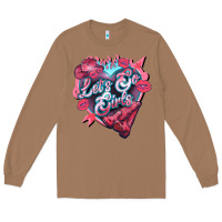 Toasted Coconut lets go girls pink Long Sleeve Tee - NancyCooperArtShop