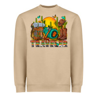 Mushroom western traveler cowboy Heavyweight Sweatshirt - NancyCooperArtShop