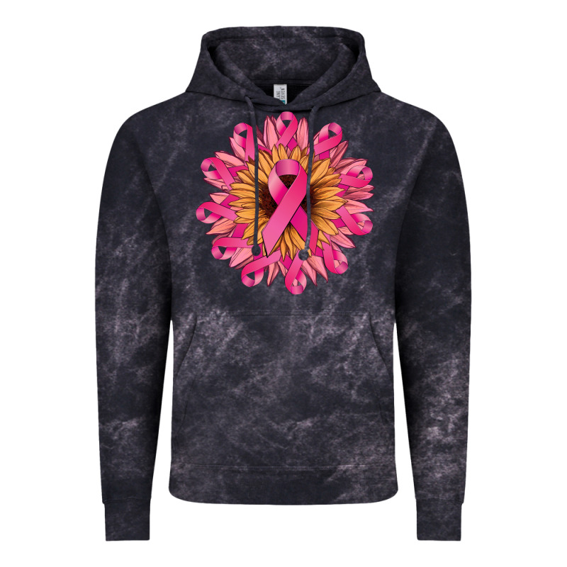 Cancer Ribbon Sunflower Vintage Hoodie by NancyCooperArtShop | Teevron