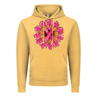 Vintage Mustard cancer ribbon sunflower Vintage Hoodie - NancyCooperArtShop