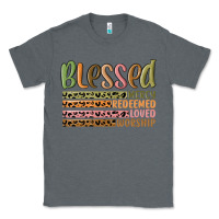 Charcoal Heather retro blessed redeemed quotes Classic Tee - MaliasSmallBusiness