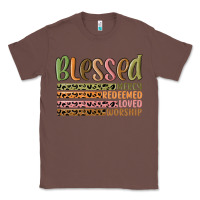 Chestnut retro blessed redeemed quotes Classic Tee - MaliasSmallBusiness