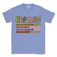Colony Blue retro blessed redeemed quotes Classic Tee - MaliasSmallBusiness