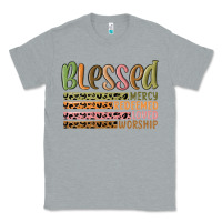 Heather Grey retro blessed redeemed quotes Classic Tee - MaliasSmallBusiness