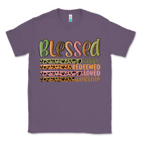 Lavender retro blessed redeemed quotes Classic Tee - MaliasSmallBusiness