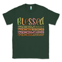 Sports Green retro blessed redeemed quotes Classic Tee - MaliasSmallBusiness