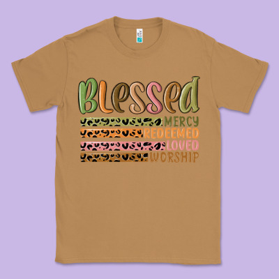 Retro Blessed Redeemed Quotes Classic Tee Designed By Maliassmallbusiness