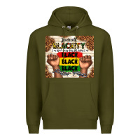 Army Green juneteenth blackity black black black Premium Hoodie - TumblerDesignByShophia